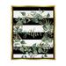 Stupell Industries Gather Calligraphy Stripes Pattern Wreath Botanicals Leaves Graphic Art Metallic Gold Floating Framed Canvas Print Wall Art Design by Cindy Jacobs