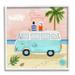 Stupell Industries Joy in the Journey Tropical Adventure Beach Traveling Graphic Art White Framed Art Print Wall Art Design by Sharon Lee