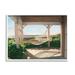 Stupell Industries Tranquil Hammock Warm Sunlit Porch Rural Garden Painting White Framed Art Print Wall Art Design by Tom Mielko