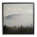 Stupell Industries Misty Mountain Weather Obscured Forest Tree Tops Photograph Black Framed Art Print Wall Art Design by Carol Robinson