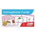 Homophone Flashcards: Junior Learning The Science of Reading Supplementary Resource Decodable Learn same sound words but have different graphames with 69 color-coded border cards ages 6+