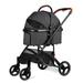 Wedyvko Dog stroller Foldable Pet Travel System 3 in 1 Multifunction Pet Stroller Sturdy Aluminum Alloy Frame Up to 55 lbs (Black)