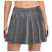 xiuh flowy skirt women tennis skirts inner shorts elastic sports golf skorts with pockets summer skirts for women grey l