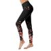 huaai valentine s day print series high waist women s tights compression pants yoga running fitness high waist leggings womens casual jogger pants black l
