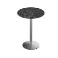 Holland Bar Stool 36 in. Tall Indoor & Outdoor All-Season Table with 32 in. Dia. Black Marble Top