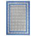 Casavani Outdoor Yoga Mat Vintage Area Kilim Blue 11x11 ft