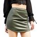 Tennis Skirts for Girls Skirt Long Ladies Stretch Leather Skirt Casual Mini Pencil Work Skirt Plaid Mini Skirts for Women plus Size