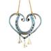 Wovilon Lucky Love Horseshoe Wind Chimes 3D Retro Double Sided Copper Wind Chimes Love Wind Chimes Garden Window Decorations Suitable for Valentine S Day Gifts Bring Good Luck to Love