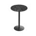 Holland Bar Stool 36 in. Indoor & Outdoor All-Season Table with 32 in. Dia. Black Marble Top