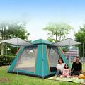 4-5 Person Camping Tent Outdoor iMounTEK Foldable Waterproof Tent with 2 Mosquito Nets Windows Carrying Bag for Hiking Climbing Adventure Fishing Easy Setup for Camp Outdoor-Green