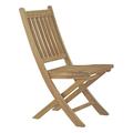 Modern Contemporary Urban Design Outdoor Patio Balcony Folding Chair Brown Wood