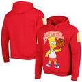 Unisex Freeze Max Red The Simpsons Bad Boy Bart Pullover Hoodie