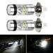 Mduoduo 2 Pcs H1 100W LED White 12-24V 20-SMD Projector Fog Driving DRL Light Bulb 6000K