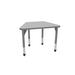 Marco Manufactured Wood Adjustable Height Collaborative Desk Wood/Metal in White | 31" H x 36" W x 23" D | Wayfair 43-2284-78-BGY