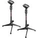 5 Core Desk Mic Stand 2 Pack • Height Adjustable Table Tripod • Portable Desktop Microphone Stand Plastic in Black | 3 H x 2.4 W x 5.2 D in | Wayfair