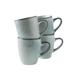 Giftset 4 Mugs Blue 37 Cl. Serenity Dutch Rose Amsterdam Ceramic/Earthenware & Stoneware in Gray | Wayfair 183603