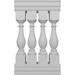 Ekena Millwork Fiberthane Legacy Balustrade Railing Kit Artificial Hedge, Fiberglass in White | 42 H x 24 W x 7 D in | Wayfair BALK42X024LGA