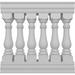 Ekena Millwork Fiberthane Bradford Balustrade Railing Kit Artificial Hedge, Fiberglass in White | 38 H x 36 W x 7 D in | Wayfair BALK38X036BRG