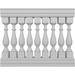 Ekena Millwork Traditional Composite Stair Railing Composite, Fiberglass in White | 55 H x 48 W x 7 D in | Wayfair BALK41X048TRN