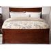 AFI Furnishings Metro Low Profile Solid Wood Platform Bed w/ Matching Footboard Wood in Brown | 50 H x 63.75 W x 82.75 D in | Wayfair AR9046004