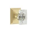 Grandeur Carré Square Rosette Privacy w/ Carré Crystal Door Knob Crystal | 2.95 H x 2.5 W in | Wayfair 899841