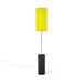 Seascape Lamps Tubis 60" Floor Lamp Metal in Yellow/Brown | 60 H x 10 W x 10 D in | Wayfair SL_Tubis_Ebony_Yellow