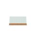 Three by Three Seattle Reversible Whiteboard Wood/Glass in Brown/White | 12 H x 5.5 W in | Wayfair 34007