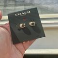 Coach Accessories | Coach Gold Pav Studs! Coach Jewelry. Coach Earrings. Dainty, Classy. | Color: Gold | Size: Os