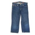 J. Crew Jeans | J Crew Hipslung Capri Women's Size 27 Dark Wash Blue Denim Jeans | Color: Blue | Size: 27