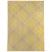 Yellow/Gold Rectangle 9' x 12' Kitchen Mat - Gracie Oaks Myriame Madras Kitchen Mat 144.0 x 108.0 x 0.08 D | Wayfair
