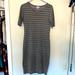 Lularoe Dresses | Julia, T Shirt Style Lularoe Dress | Color: Black/Gray | Size: Xs