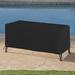 Arlmont & Co. Heavy-Duty Waterproof Rectangle Ottoman Deck Box Cover, Outdoor Square Storage Box Bench Cover in Black | Wayfair