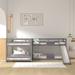 Gabrail Full Over Full L-Shaped Bunk Beds by Harriet Bee Wood in Gray | 50.7 H x 79.5 W x 134 D in | Wayfair ABF2EC1CABE646058209AE1E73307B68
