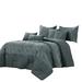 Wrought Studio™ Cyntia Dark Microfiber 7 Piece Comforter Set Polyester/Polyfill/Microfiber in Gray | King Comforter + 6 Additional Pieces | Wayfair