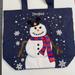 Disney Bags | Nwt- Rare Disneyland Snowman Christmas Holiday Tote Bag | Color: Blue | Size: Os