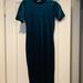 Zara Dresses | Dark Green Velvet Elegant Knee Length Fitted Dress | Color: Green | Size: M