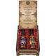 Psycho Juice | Dark Arts Collection Wooden Duo Gift Box | 70% Red Savina Chilli Sauce | 70% Scorpion Chilli Sauce | 148ml | Hot Chilli Sauce Gift Set