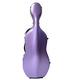 HDYNUZ Cello Case, 4/4 Cello Hard Case, Ultra-light Carbon Fiber Cello Case, Waterproof Anti-pressure Wheeled for travel Plane Consignment (Color : Purple)