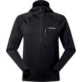 Berghaus Men's Carnot Polartec Power Stretch Hooded Jacket, Jet Black, XL