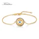 KALETINE – Bracelet à breloques turc mauvais œil pour femmes bijoux Hamsa en Zircon argent