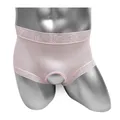 Sous-vêtements transparents ultra fins pour hommes culotte Sissy brillante entrejambe ouvert