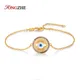TONGZHE – Bracelet à breloques en argent Sterling 925 pour femmes bijoux turcs rond en Zircon