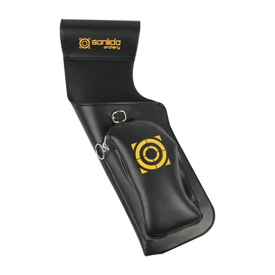 Sanlida-Sac de tir à l'arc X10 en cuir pochette pour flèches noir cible accessoires