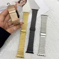 Metal Link Band for Apple Watch Bands 49mm 45mm 44mm 42mm 41mm 40mm 38mm Stainless Steel Strap