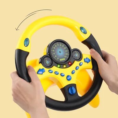 EleaccelerSimulation-Volant avec lumière et son pour bébé jouet musical pour enfants pour