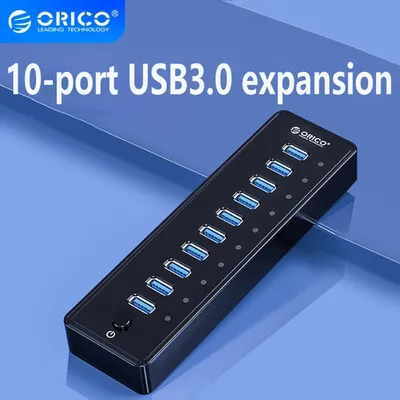 ORICO – HUB externe USB P10-U3 10 Ports adaptateur séparateur USB 3.0 accessoires d'ordinateur