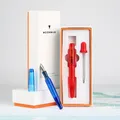 Moonman – stylo plume compte-gouttes C2 entièrement Transparent Iridium F pointe dorée/argentée de