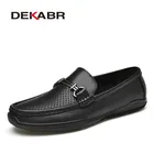 DEKABR – mocassins en cuir véritable pour hommes Style italien chaussures d'extérieur