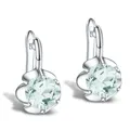 Boucles d'oreilles GEM'S BALLET en améthyste verte naturelle pour femmes bijoux fins de mariage en