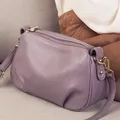 Sacs à bandoulière en cuir véritable pour femmes petit sac messager initié sacs à main et sacs à